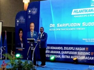 Ketua DPW PAN Sulteng Sarifuddin Sudding Buka Rakerda I DPD PAN Kota Palu, Serahkan Bantuan Rp100 Juta untuk Penguatan Organisasi