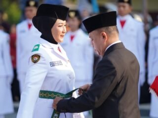 53 Paskibraka Kota Palu Dikukuhkan, Wali Kota: Kalian Adalah Harapan Bangsa