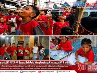 Masyarakat RT 03/RW 001 Bersama Media Pelita Sulteng News Kompak Semarakkan HUT RI ke-81