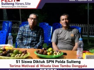 51 Siswa Diktuk SPN Polda Sulteng Terima Motivasi di Wisata Uwe Tombu Donggala