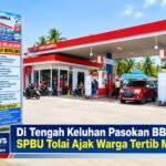 Di Tengah Keluhan Pasokan BBM, SPBU Tolai Ajak Warga Tertib Membeli