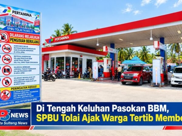Di Tengah Keluhan Pasokan BBM, SPBU Tolai Ajak Warga Tertib Membeli